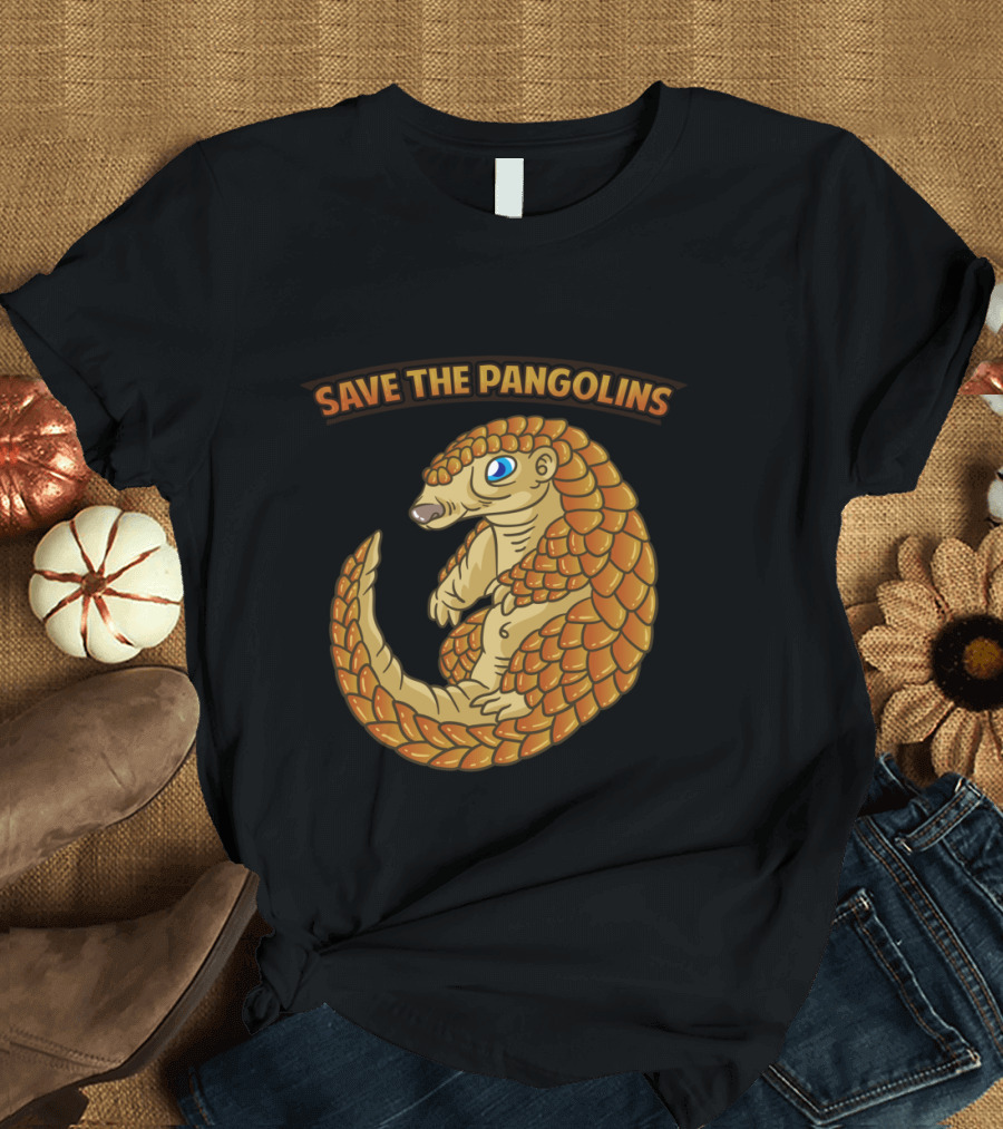 Endangered Animal Save The Pangolins T-Shirt
