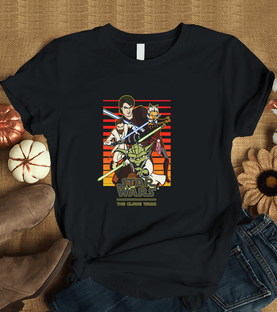 Star Wars The Clone Wars Group Shot T-Shirt