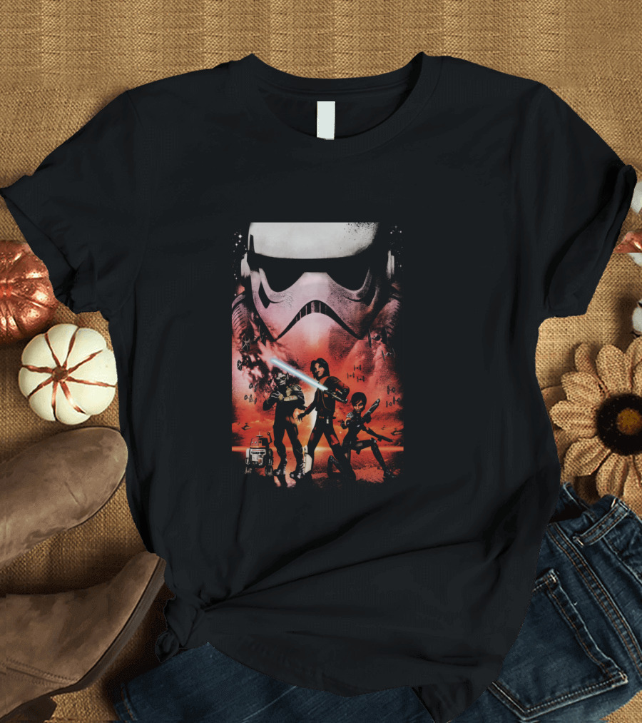 Star Wars Rebels Ghost Crew Stormtrooper Ezra Sabine Zeb Chopper T-Shirt
