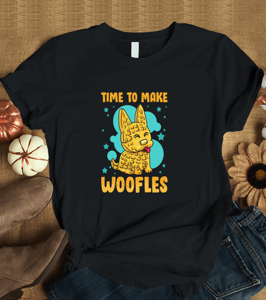 Time To Make Woofles Funny Waffles Dog T-Shirt