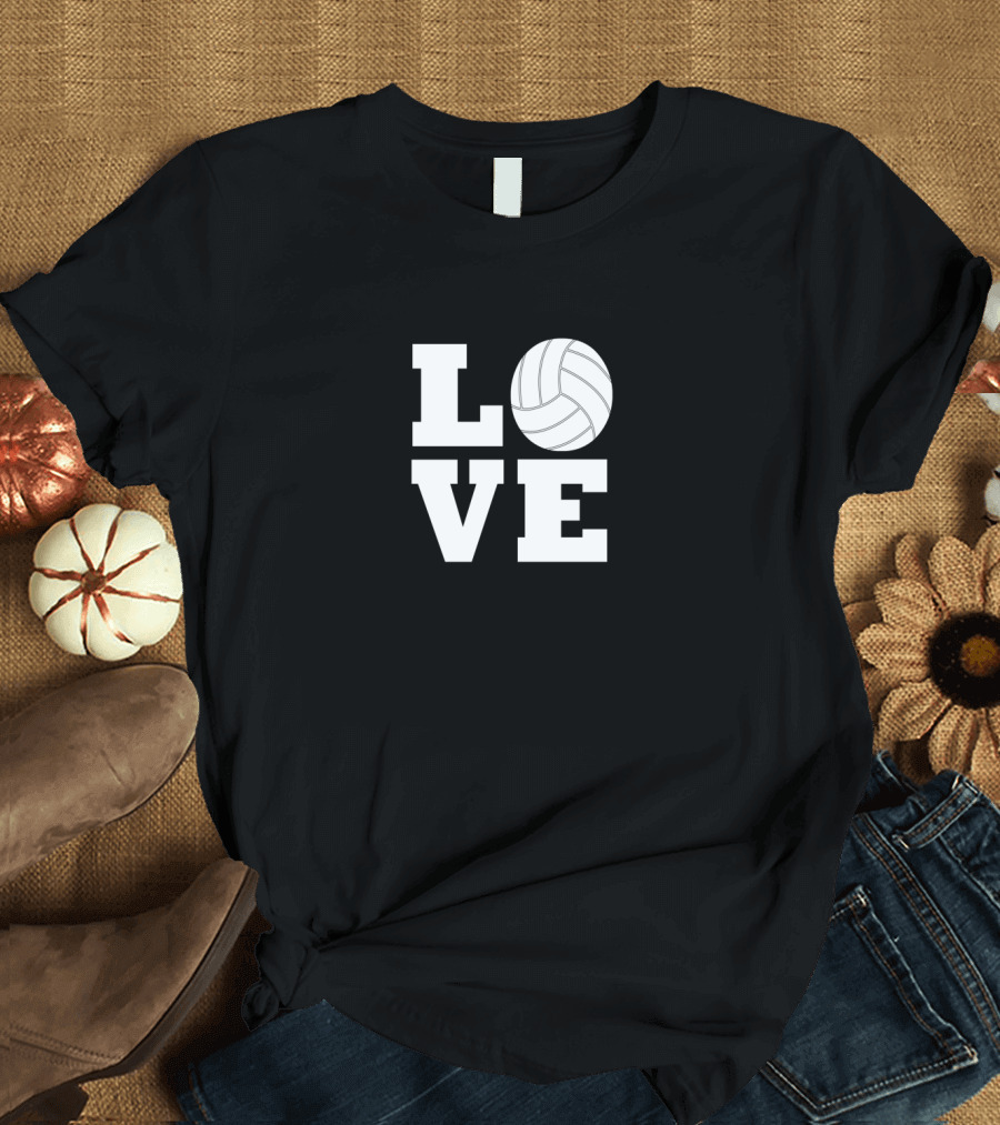 LOVE Volleyball Player Coach Sports Team T-Shirt
