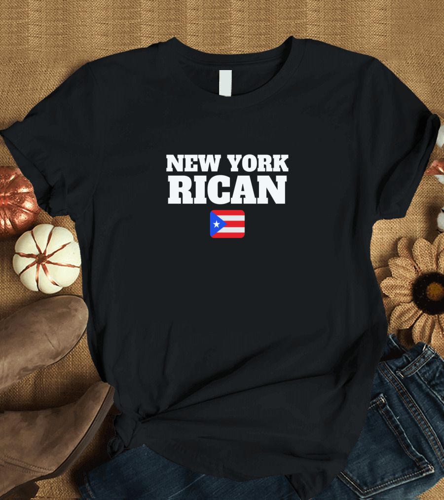 New York Rican Puerto Rico Flag Heritage T-Shirt