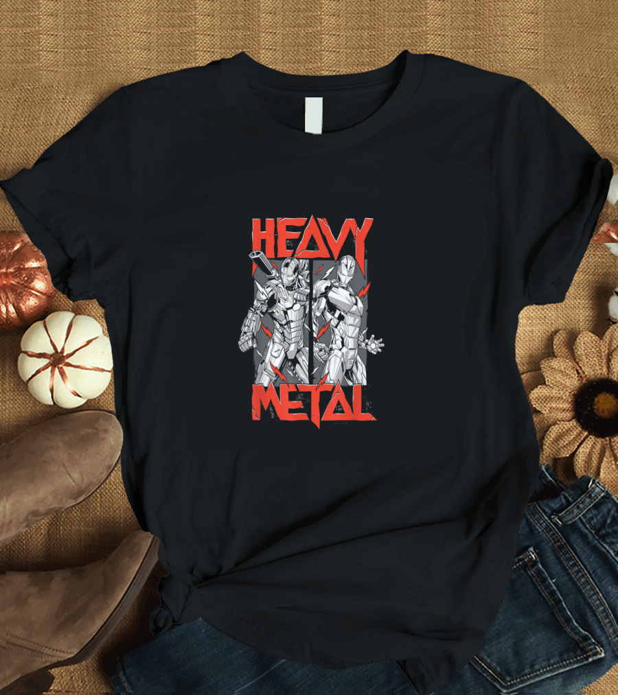 Heavy Metal War Machine Iron Man T-Shirt