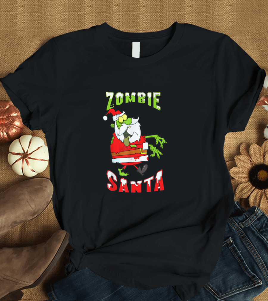 Zombie Santa Walking Dead T-Shirt