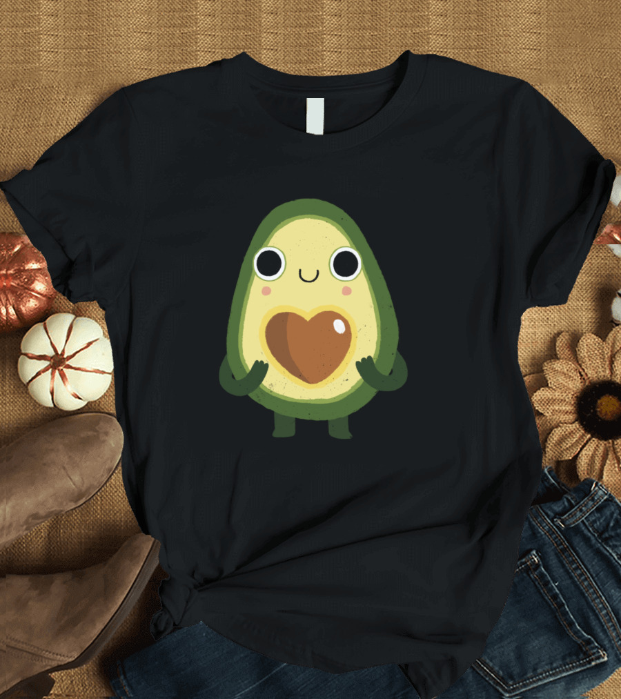 Avocado Luvocado Cute Heart-Filled Avocado Character T-Shirt