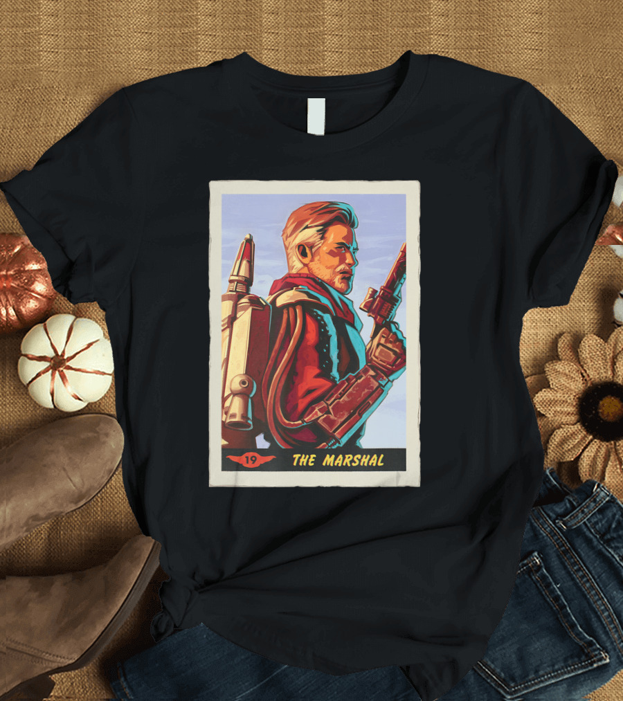 Star Wars The Mandalorian The Marshal Trading Card 19 T-Shirt