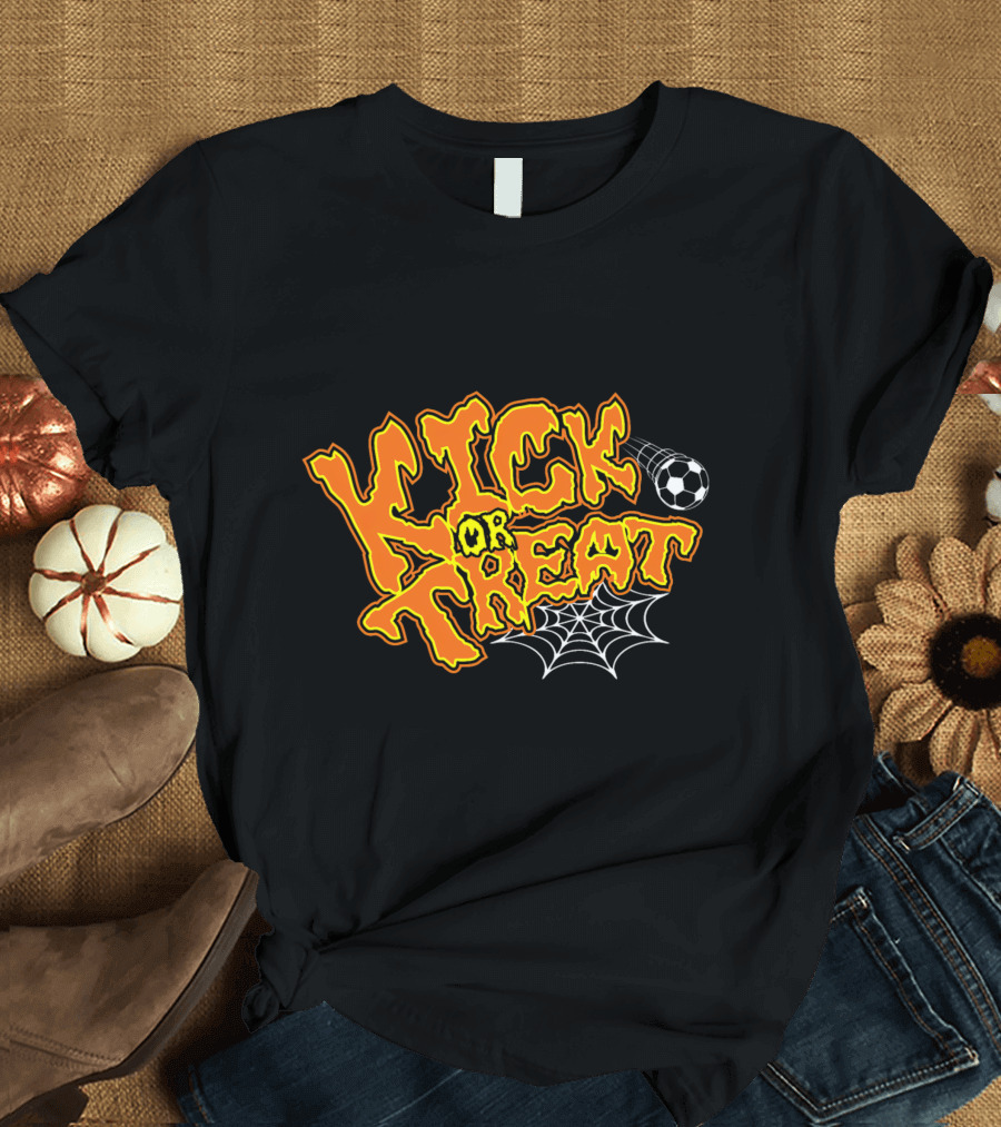 Kick or Treat Halloween Soccer T-Shirt
