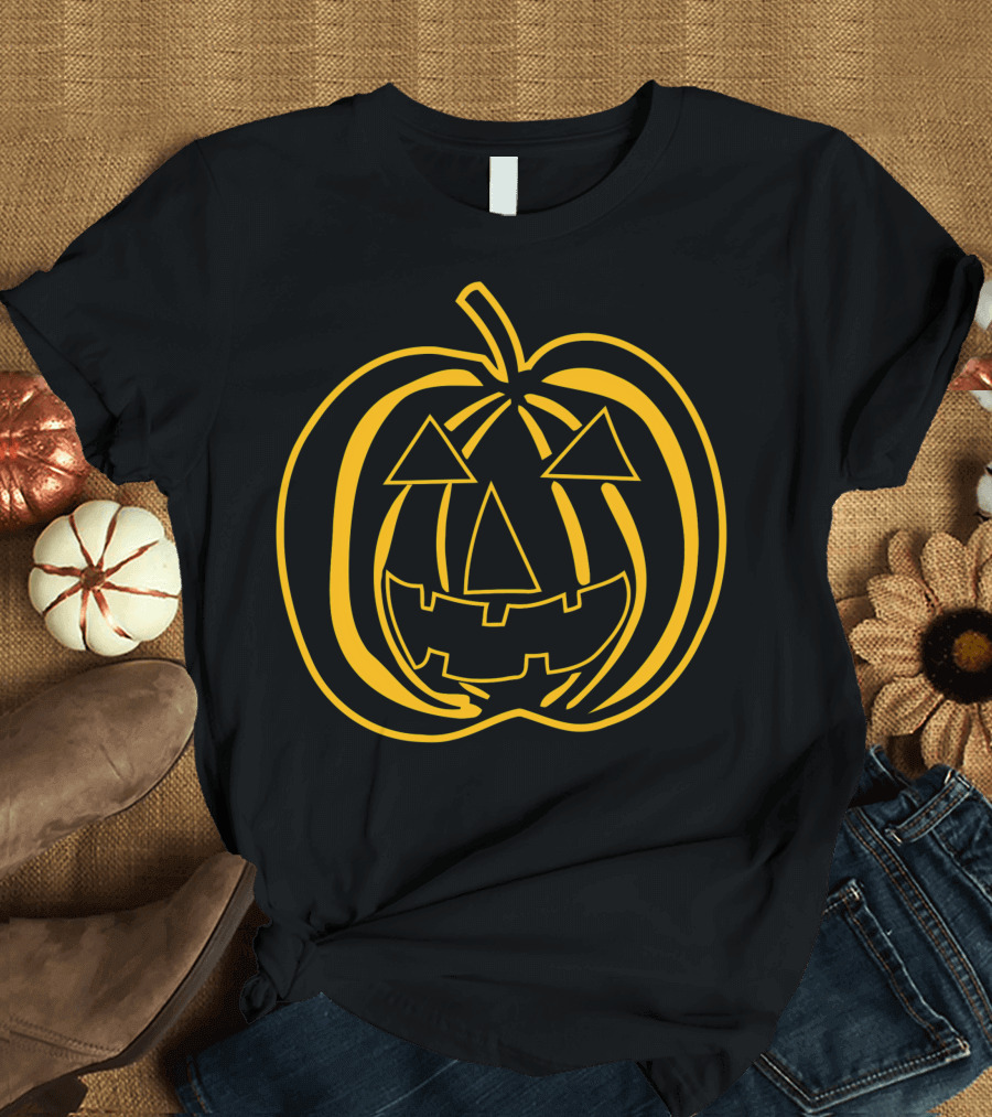 Halloween Pumpkin Face Big Texas T-Shirt