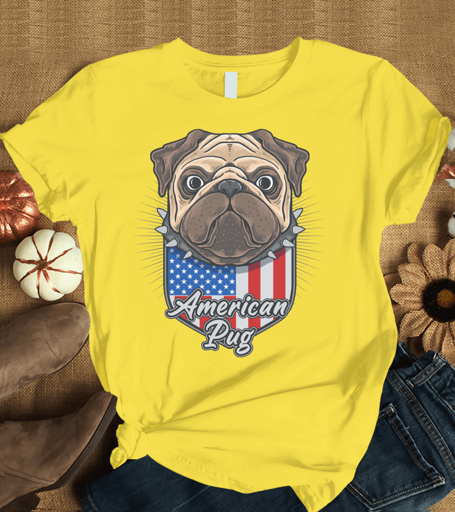 American Pug Bulldog USA T-Shirt