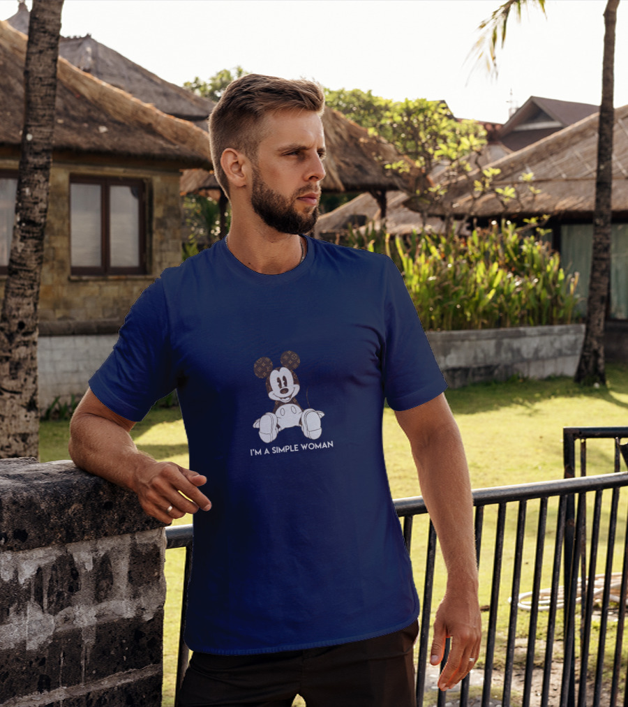 I'm A Simple Woman Mickey LV-Inspired T-Shirt