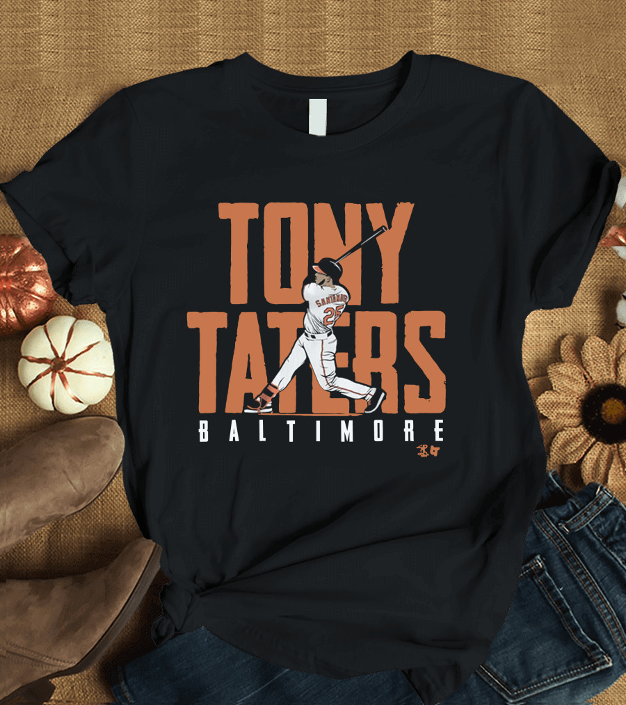 Tony Taters Baltimore Baseball Swinging Legend T-Shirt