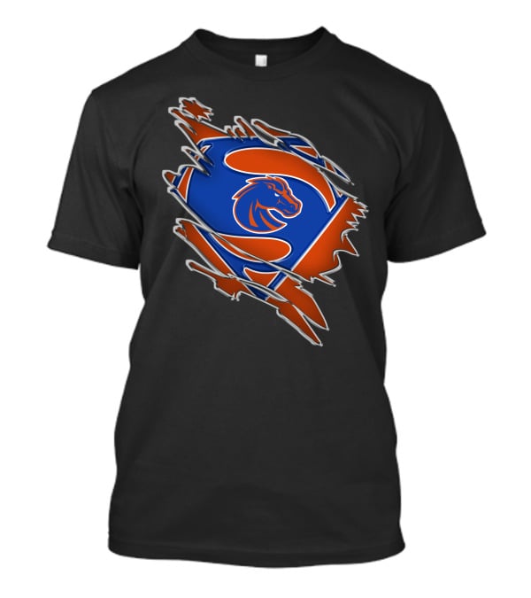 Boise State Broncos Superman Logo Emblem T-Shirt