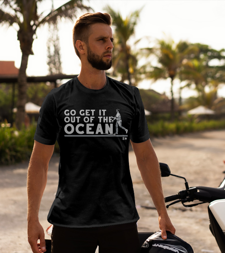Max Muncy Go Get It Out Of The Ocean Baseball Player T-Shirt