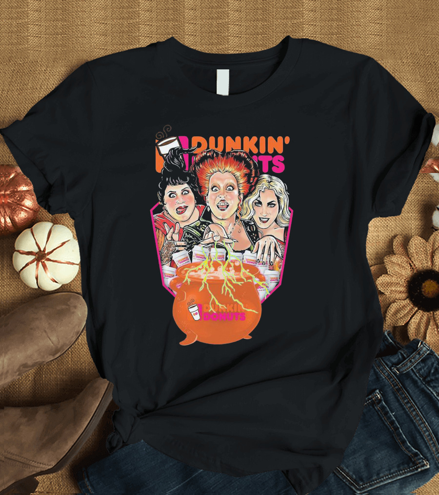 Hocus Pocus Witches Dunkin' Donuts Cauldron Magic T-Shirt