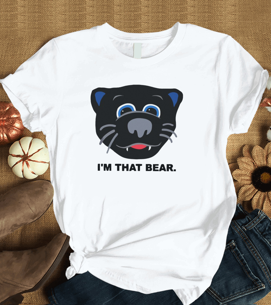 Carolina Panthers I'm That Bear Face T-Shirt