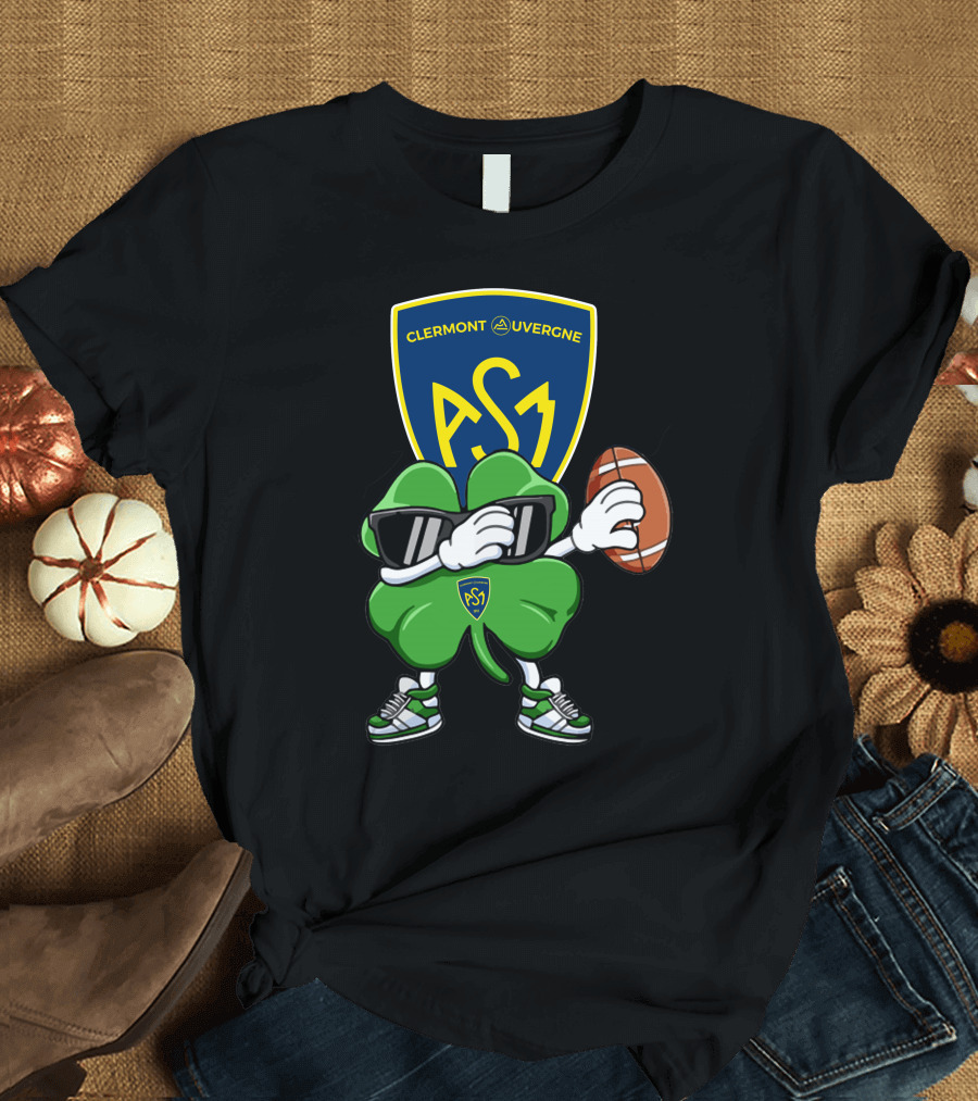 ASM Clermont Auvergne Clover Football T-Shirt