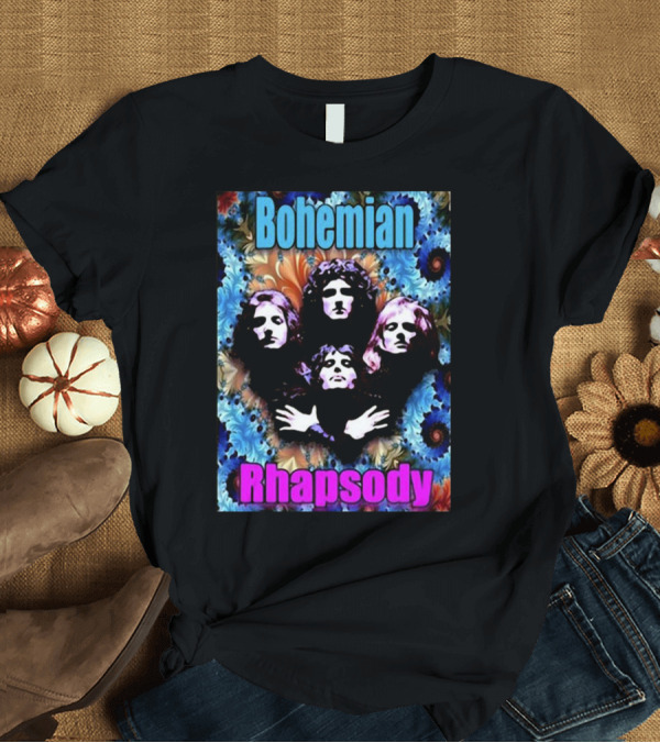 T-Shirt: Bohemian Rhapsody Brian May Queen Psychedelic T-Shirt Bohemian Rhapsody Brian May Queen Psychedelic T-Shirt