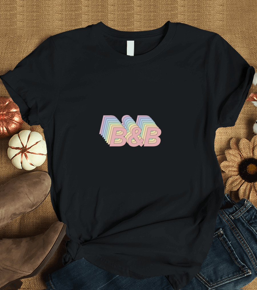 Brooklyn and Bailey B&B Pastel 3D Effect T-Shirt