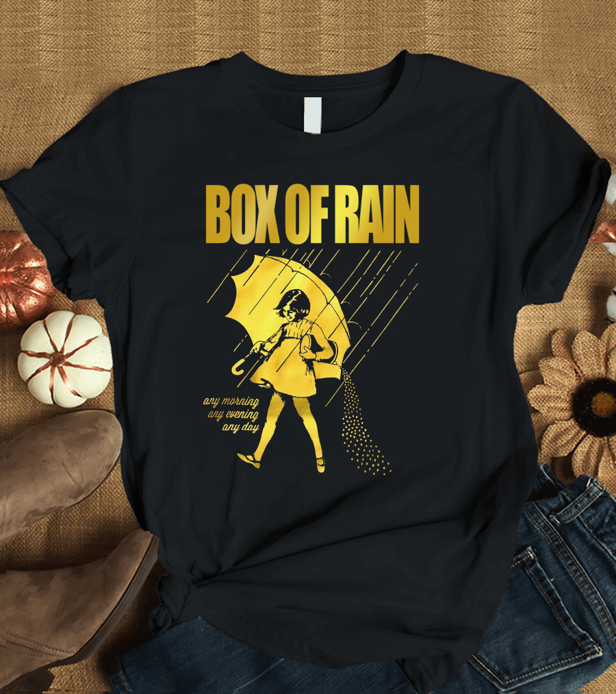 Box of Rain Any Morning Any Evening Any Day Umbrella Girl T-Shirt