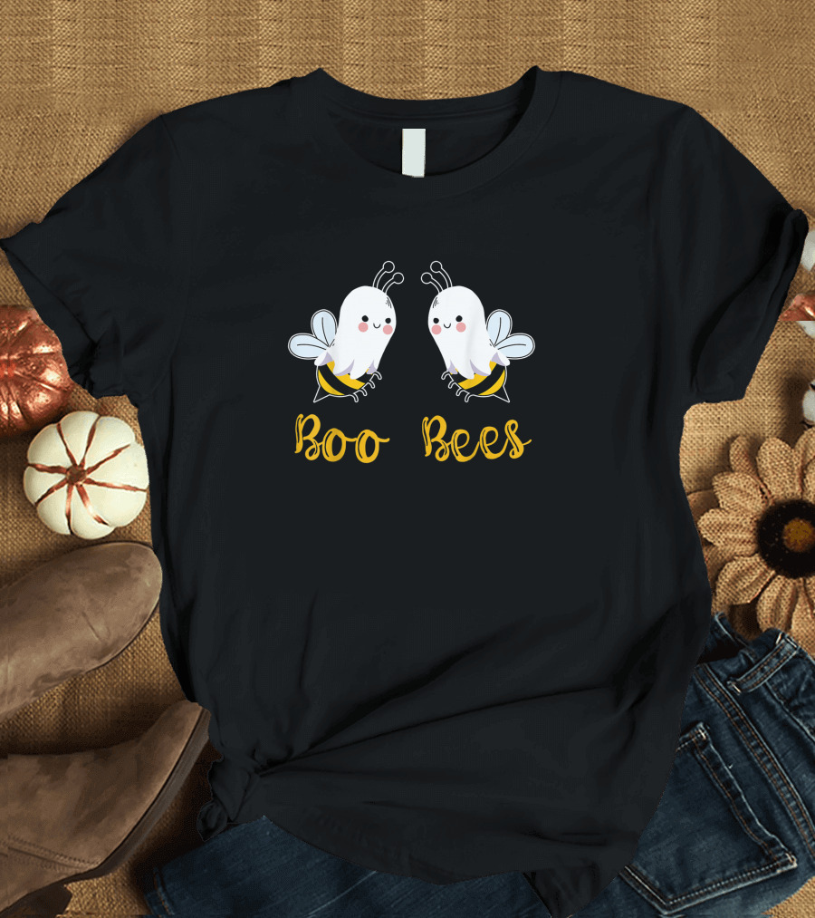Boo Bees Funny Halloween Matching Ghost Bees T-Shirt