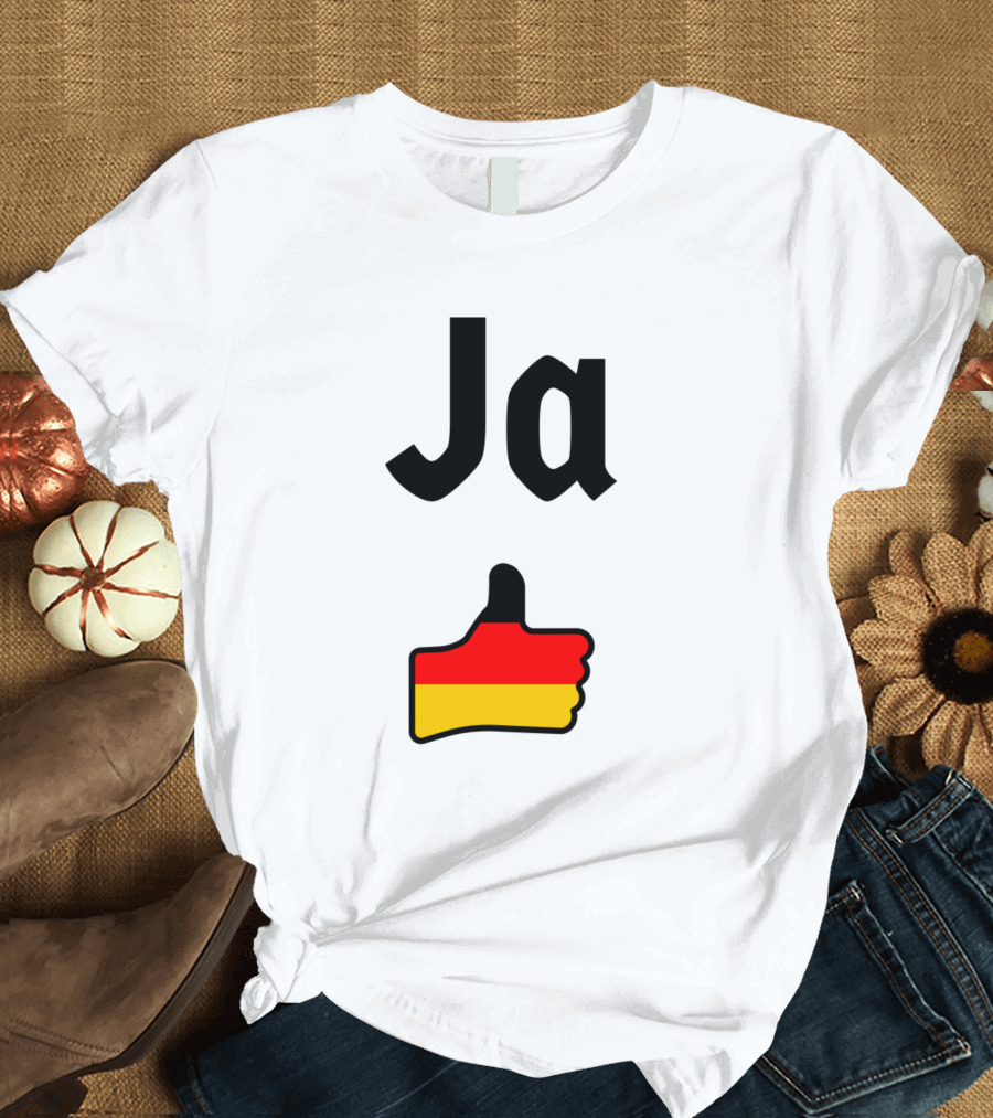 Ja Thumbs Up German Flag T-Shirt