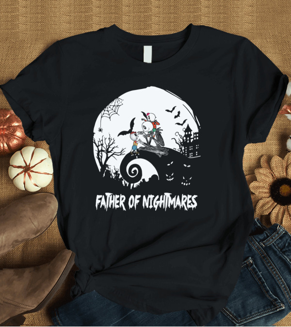 T-Shirt: Father of Nightmares Halloween Comedy T-Shirt Father of Nightmares Halloween Comedy T-Shirt