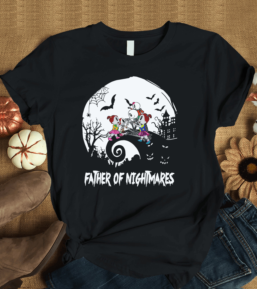 Father Of Nightmares 3 Girls 1 Boy T-Shirt