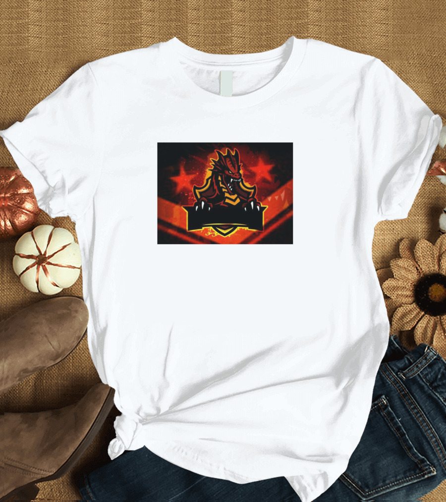 Draco6kin1 Fiery Dragon Emblem T-Shirt