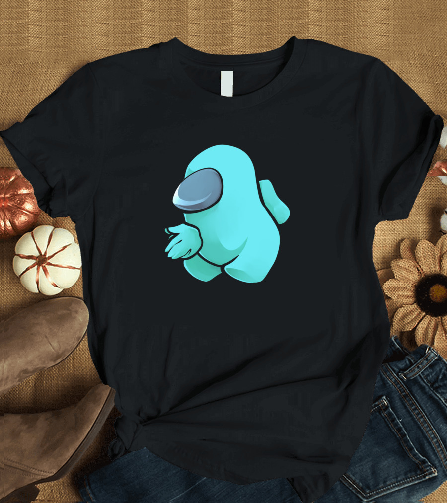 Sus Light Blue Crewmate Character T-Shirt