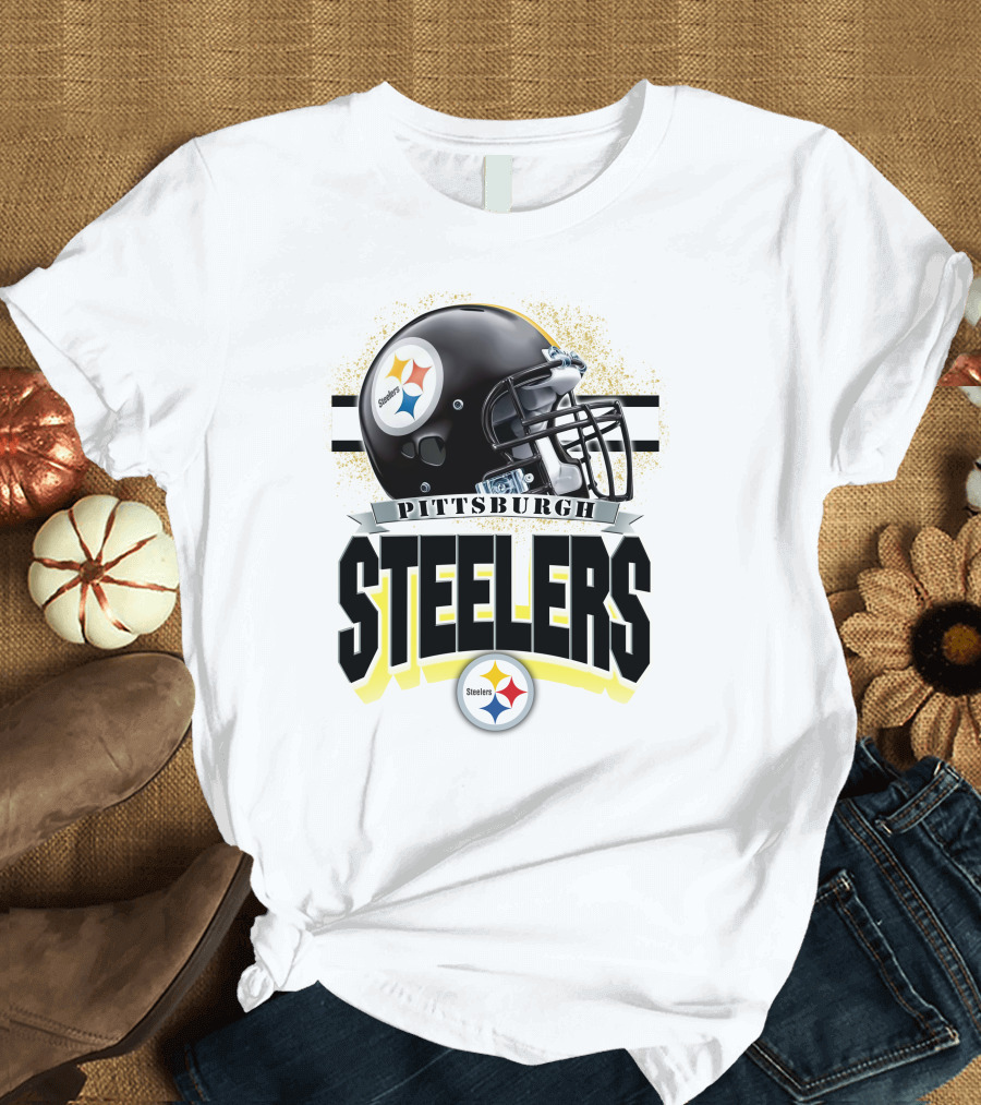 Pittsburgh Steelers Football Helmet Team T-Shirt