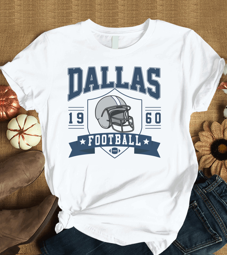 Dallas Football 1960 Helmet T-Shirt