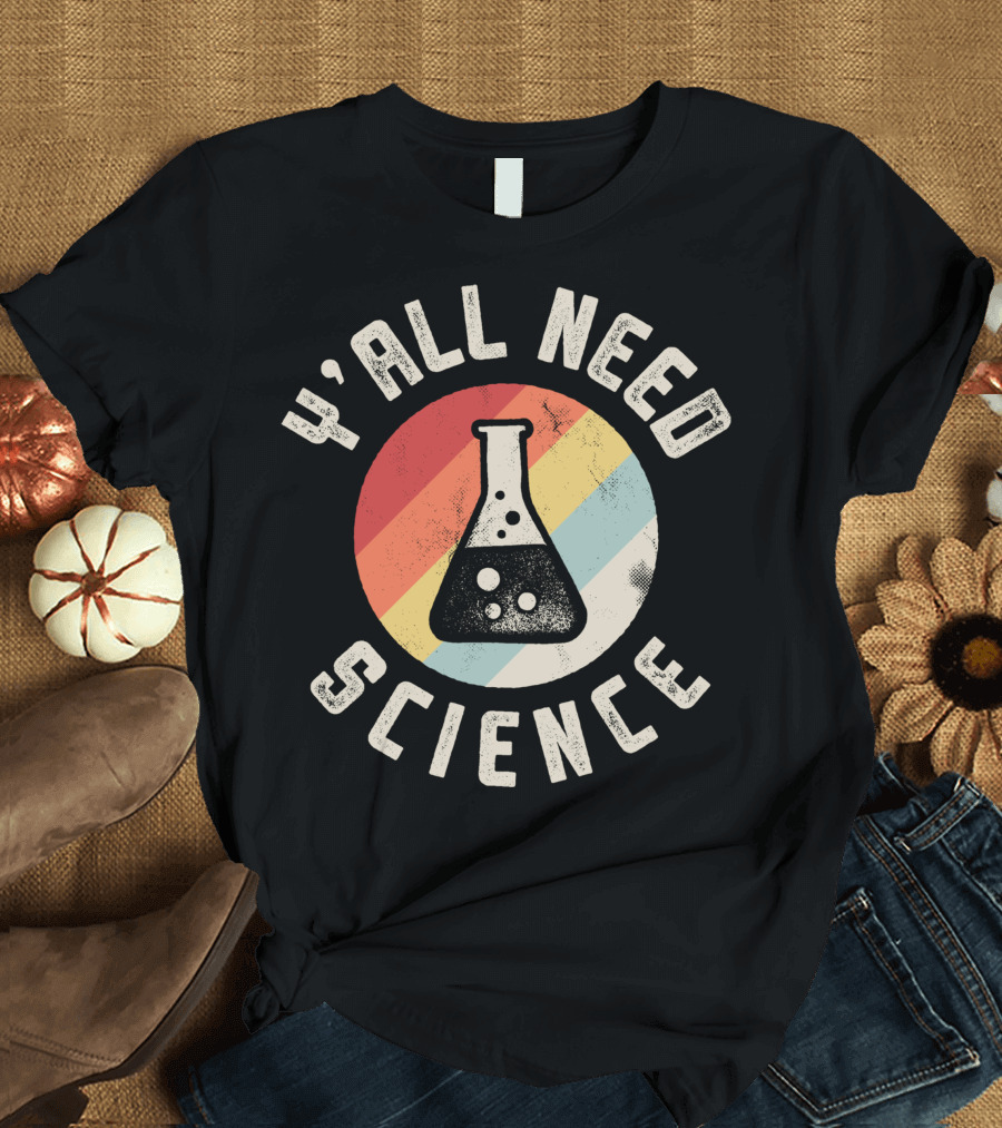 Y'all Need Science Retro Beaker Icon T-Shirt