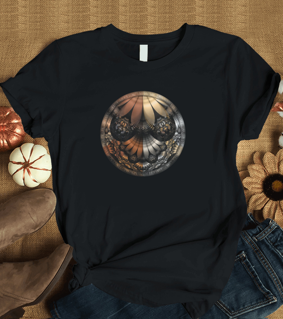 Autumn Fractal Pheasant Feathers In Davinci Enanfractal Giankayosuction Inernal Yliams Schrareal Enanslons T-Shirt