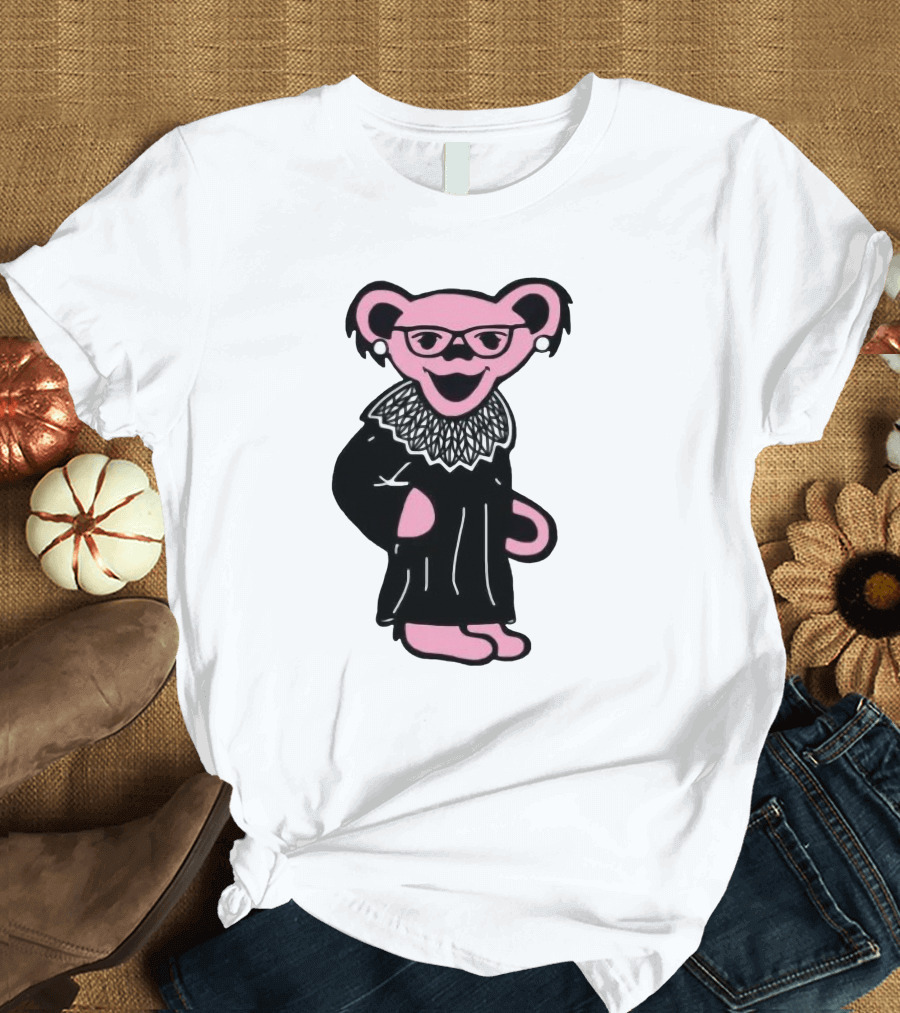 Ruth Bader Ginsburg Grateful Dead Bear T-Shirt