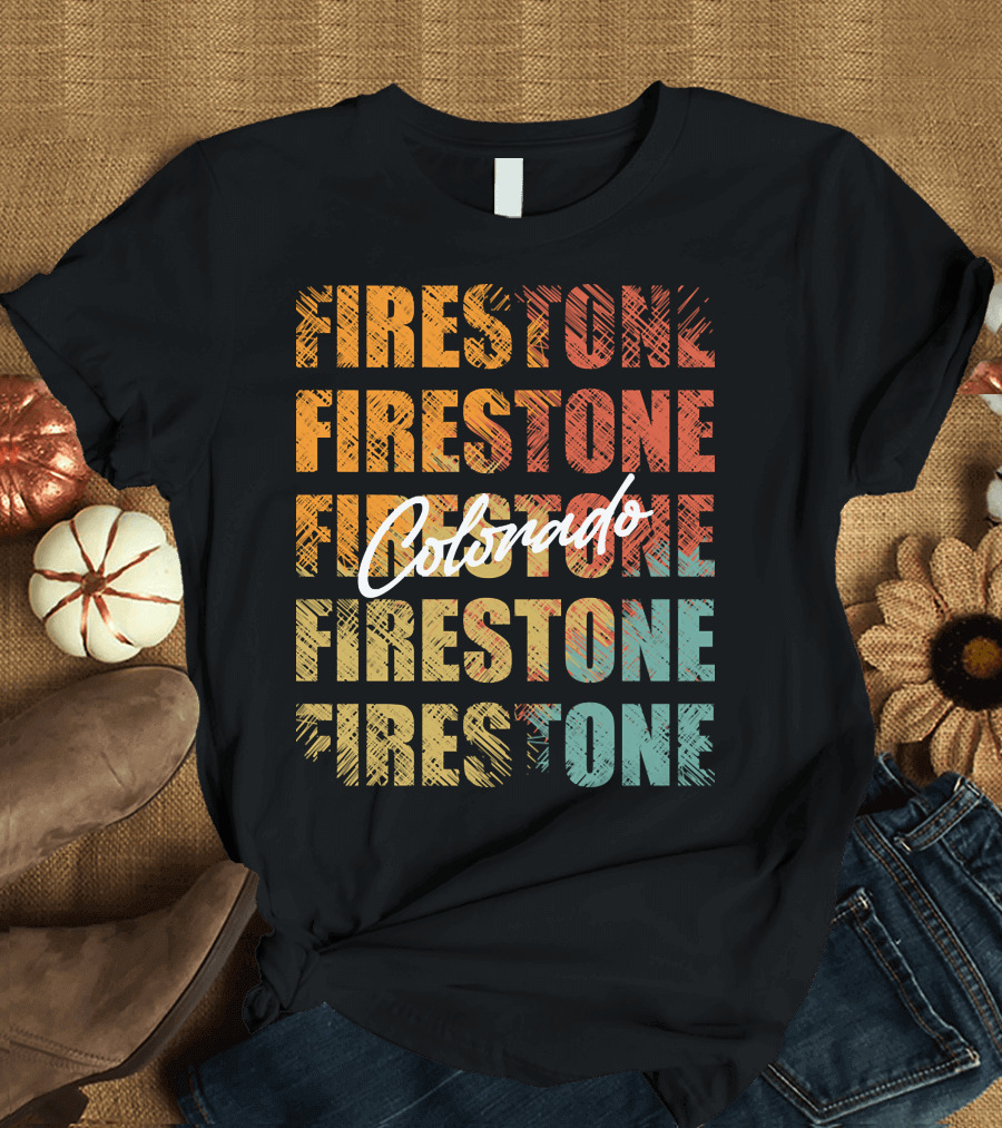 Firestone Colorado Retro Vintage Custom Design Unique T-Shirt