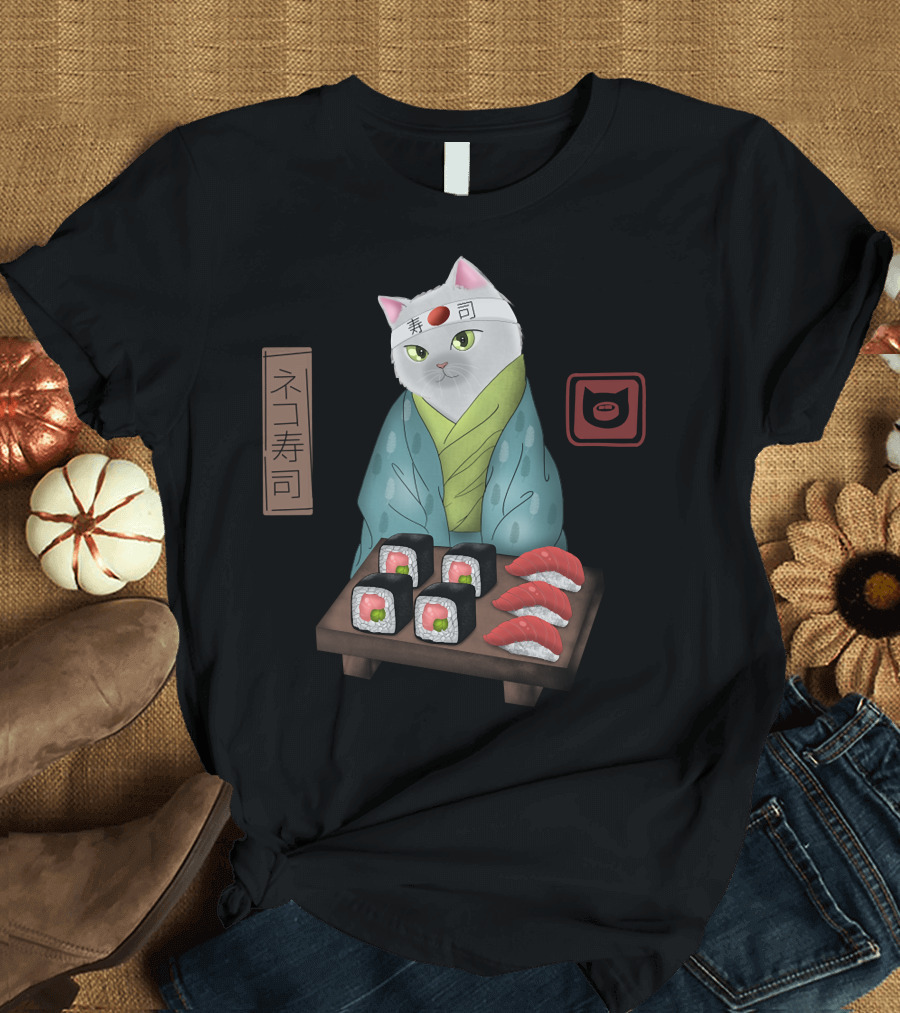 Sushi Cat Japanese T-Shirt