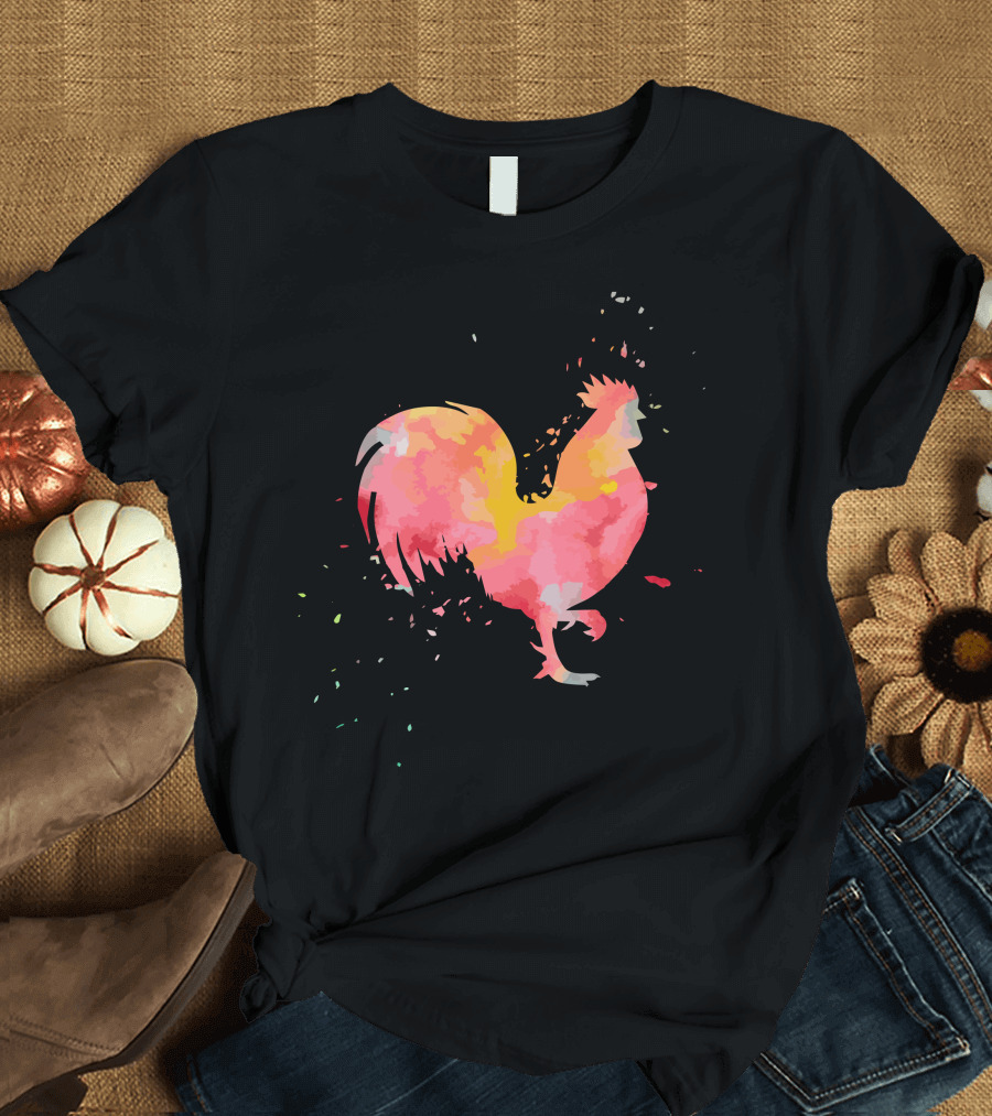 Chicken Colorful Minimalist Fashion T-Shirt