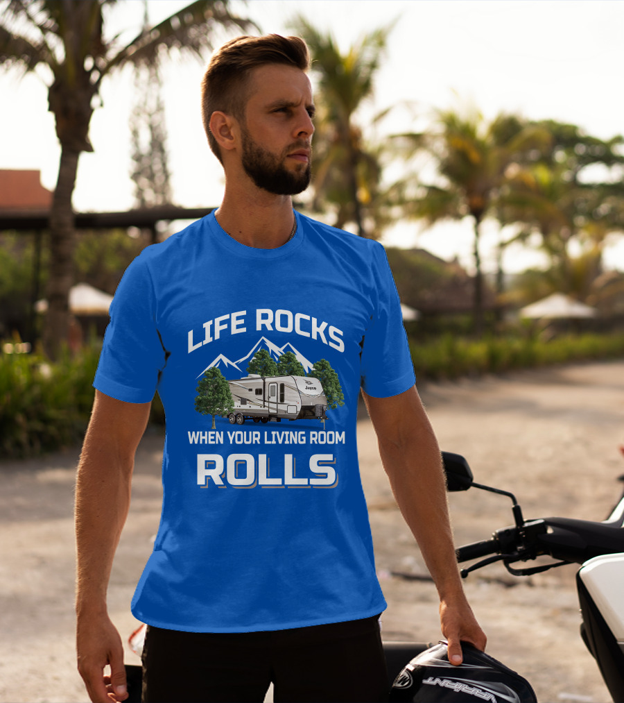 Life Rocks When Your Living Room Rolls Jayco Jay Flight T-Shirt