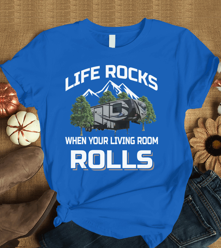 LIFE ROCKS WHEN YOUR LIVING ROOM ROLLS HEARTLAND CYCLONE T-Shirt