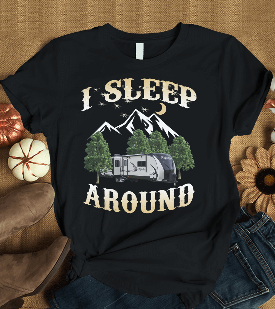 I Sleep Around Grand Design Reflection 315 RLTS Mountain and Trees T-Shirt