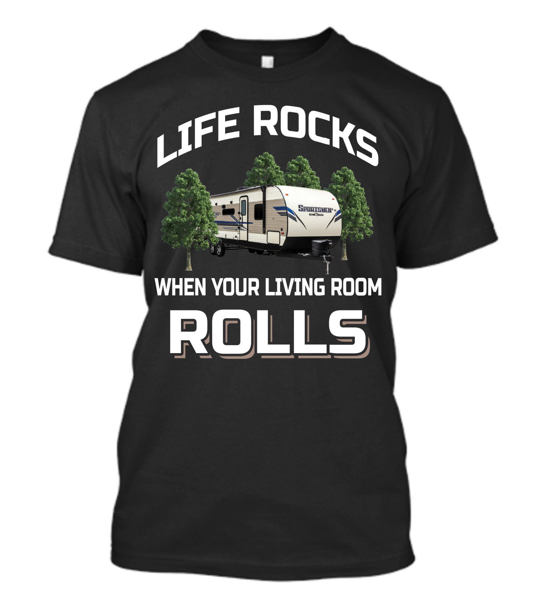 Life Rocks When Your Living Room Rolls Sports Men T-Shirt