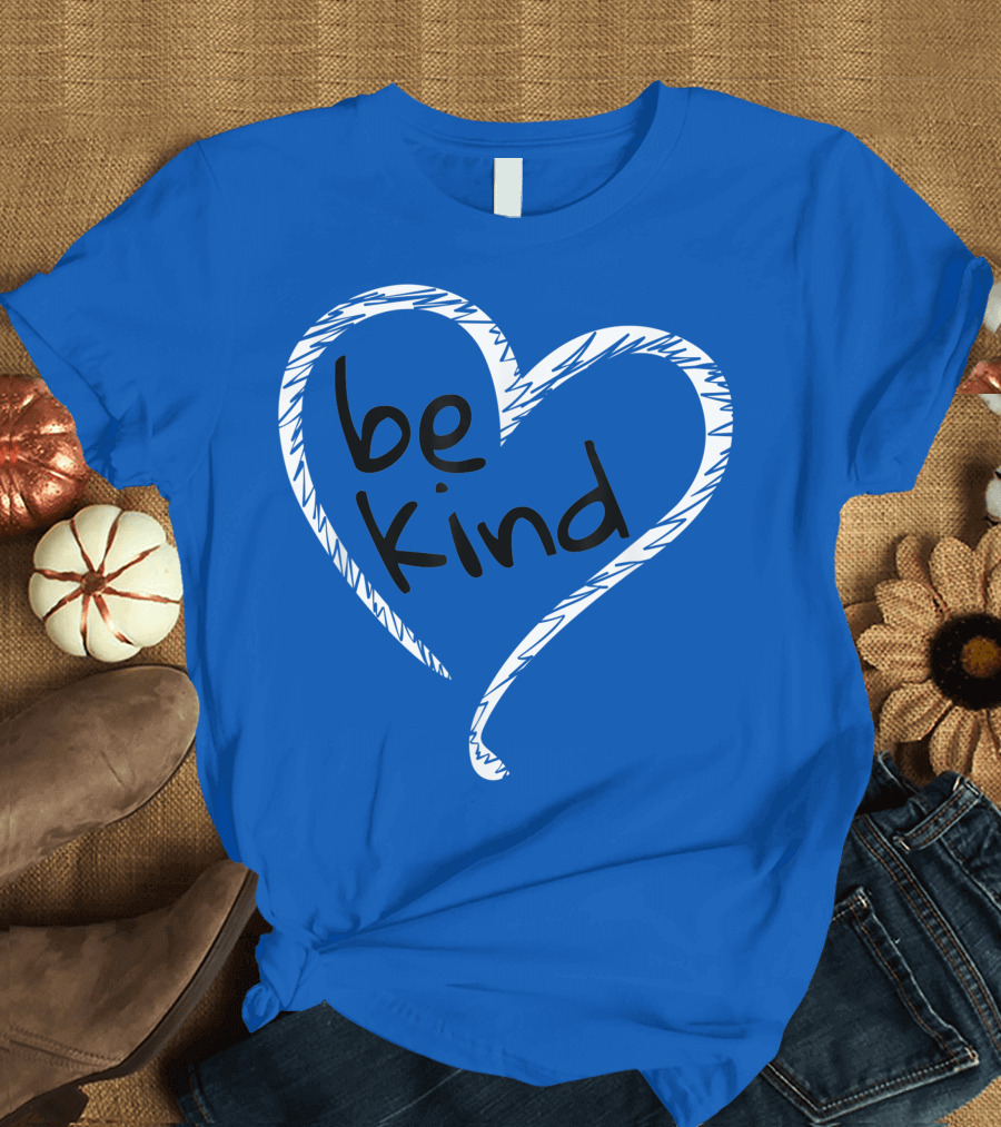 Be Kind Unity Day Orange Anti Bullying Heart T-Shirt