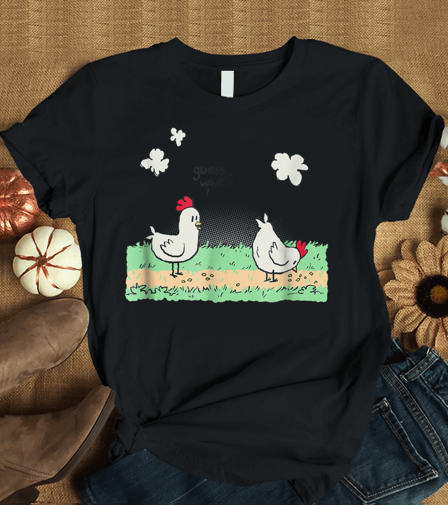 Guess What Chicken Butt Comic Style Humorous ShirtWoot T-Shirt