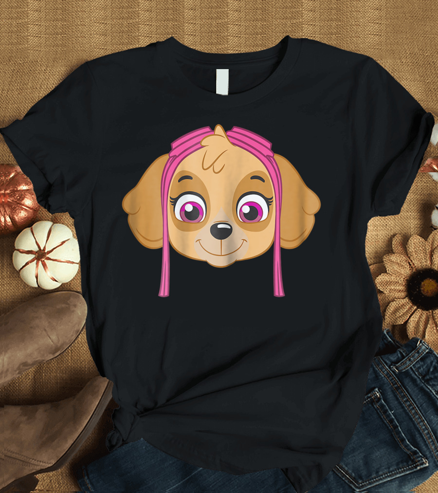 Paw Patrol Skye Cute Character Face T-Shirt
