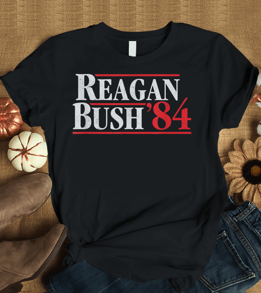 Reagan Bush 84 Retro Presidential Campaign Reagan Bush 84 T-Shirt
