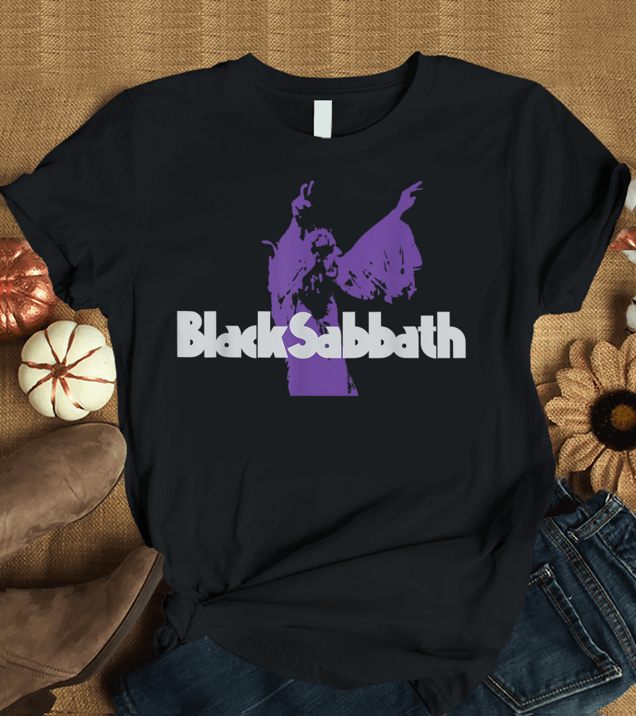 Black Sabbath Purple Ozzy Logo Iconic T-Shirt