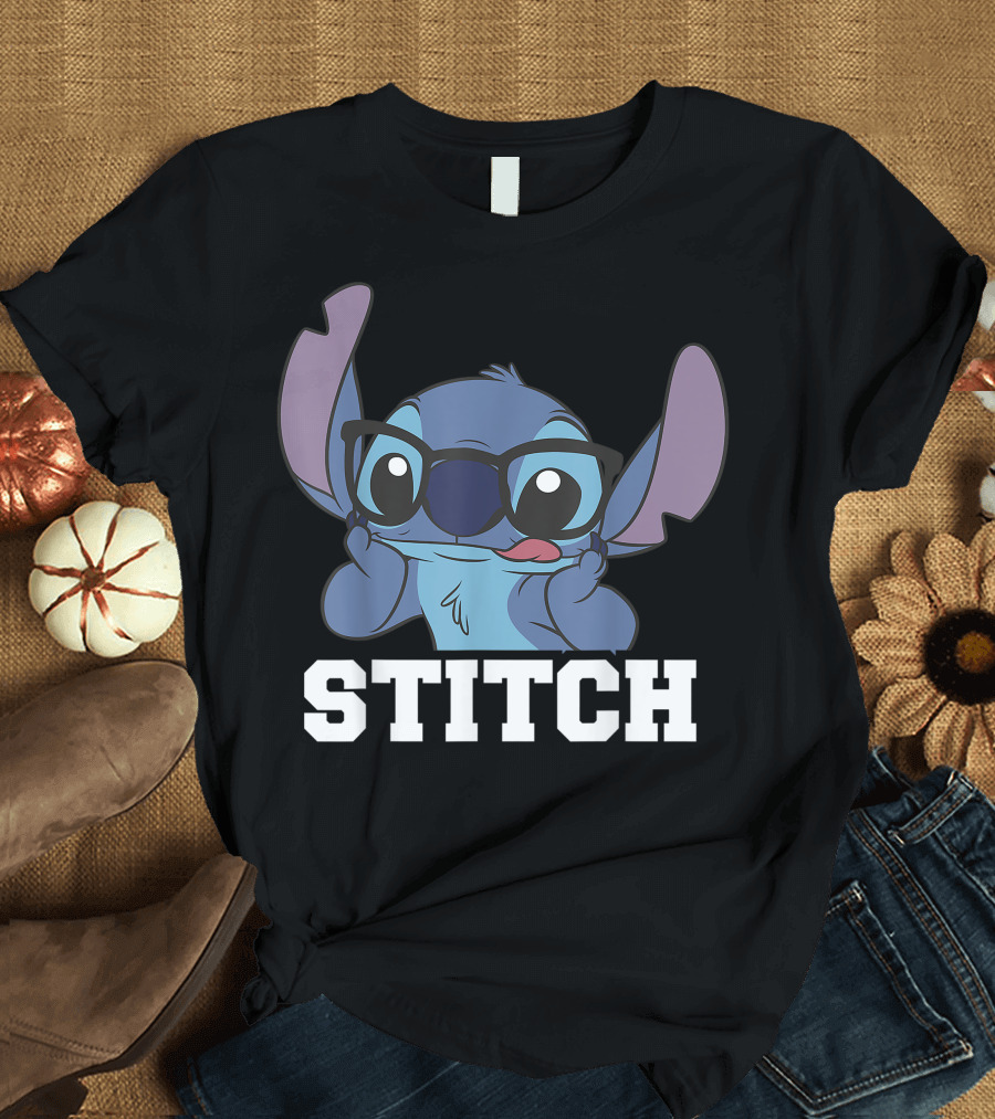 Nerdy Stitch Glasses Disney Lilo and Stitch T-Shirt