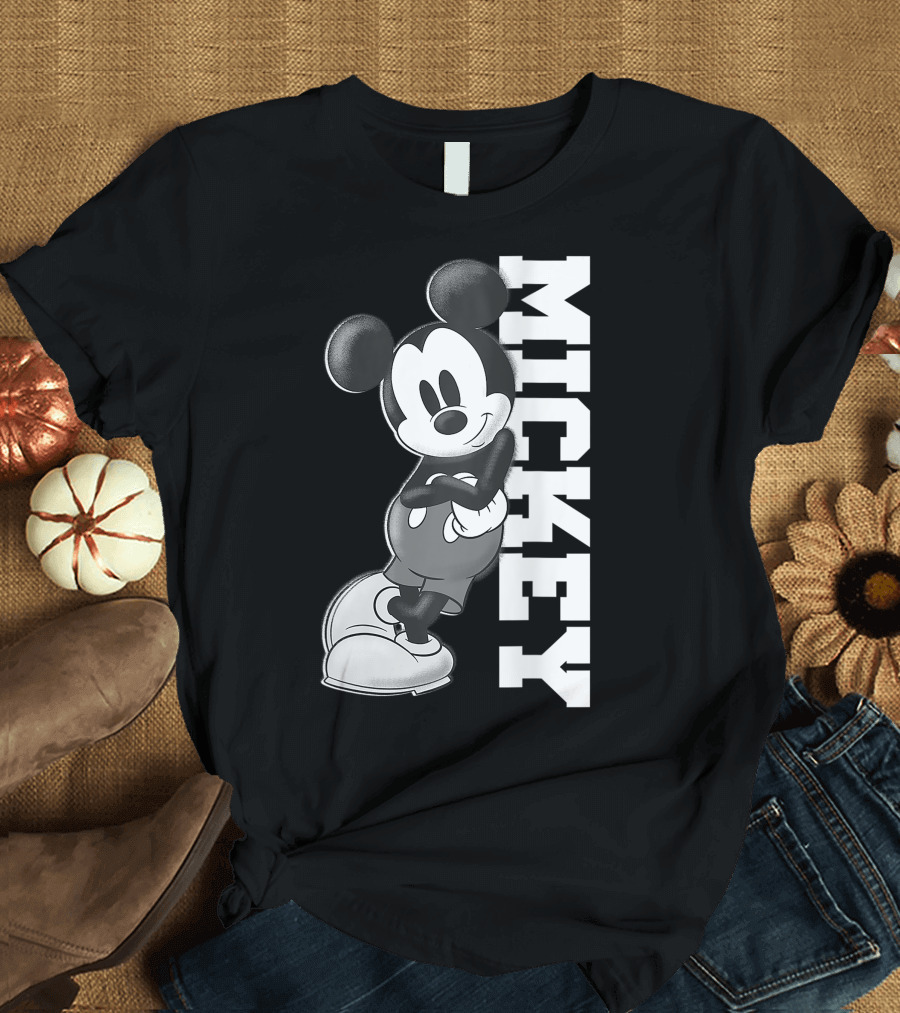 Mickey Mouse Leaning Pose with Classic T-Shirt