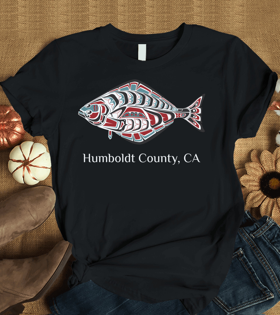 Humboldt County California Halibut Native American Indian T-Shirt