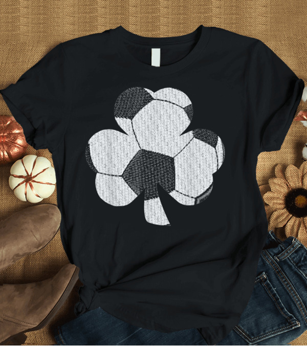 T-Shirt: Soccer Shamrock Play Sport St. Patrick's Day Irish Soccer Ball Clover T-Shirt Soccer Shamrock Play Sport St. Patrick's Day Irish Soccer Ball Clover T-Shirt
